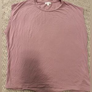 Splendid Mauve Sleeveless Muscle Tee